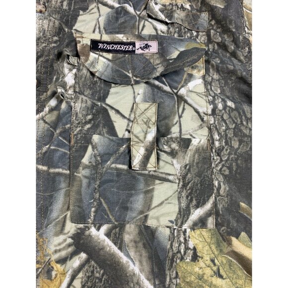 VTG Winchester Realtree Hardwood Camo Button Up Shirt Mens M Outdoor Hunting - Picture 4 of 8